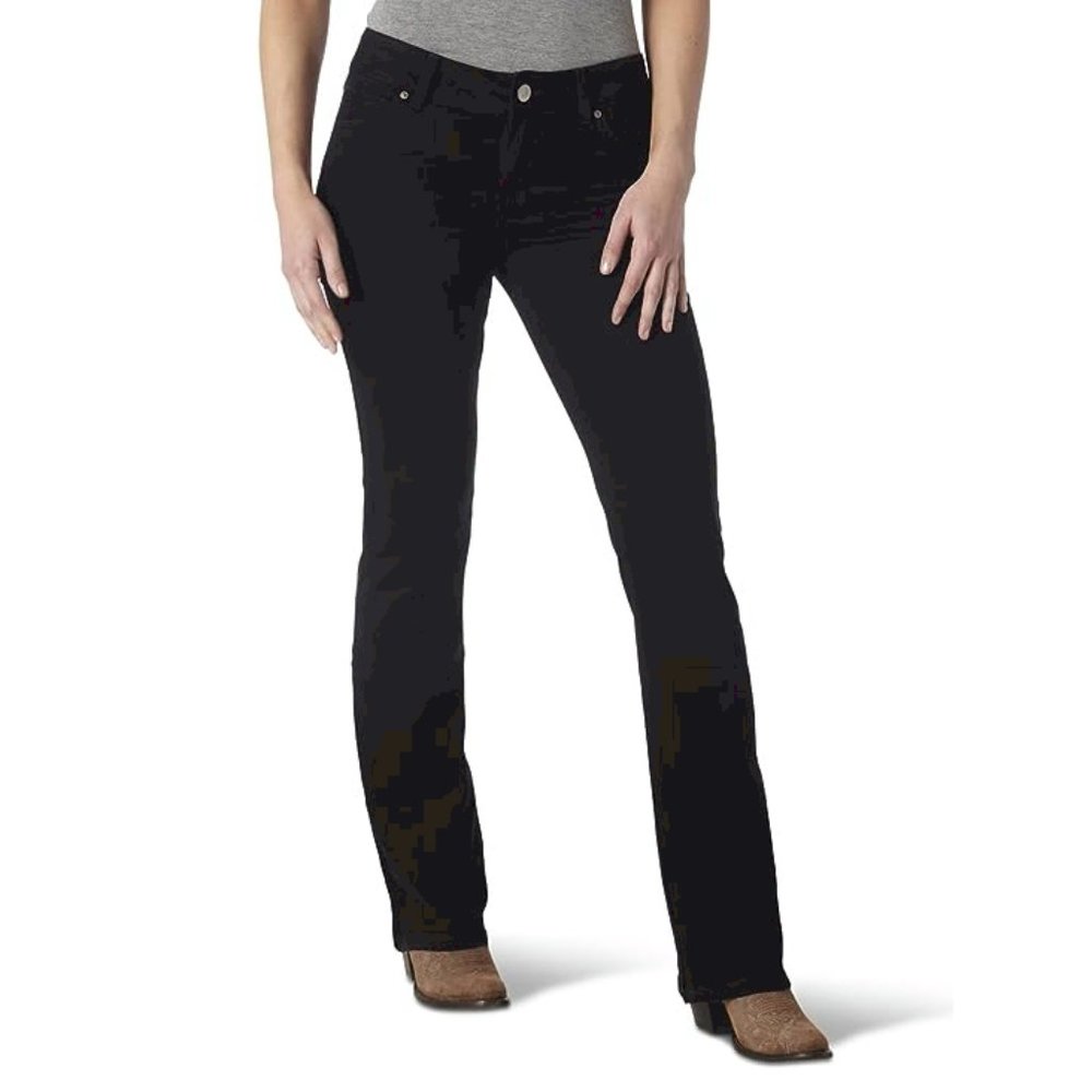 Classic Wrangler Black Mid-Rise Bootcut Denim / Jean - 09MWZBK -  34X32